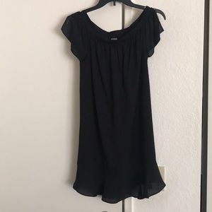 Black off the shoulder dress